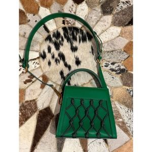 Pipatchara Medium Amu Bamboo Green Purse